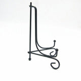 Plate Stands Iron Display Easel Photo Picture Bowl Dish Book Holder Frame Black - 4 Inch - Top-Down View