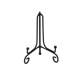 Plate Stands Iron Display Easel Photo Picture Bowl Dish Book Holder Frame Black - 4 Inch - Rear View