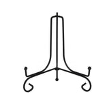 Plate Stands Iron Display Easel Photo Picture Bowl Dish Book Holder Frame Black - 4 Inch - Extra Image