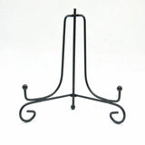 Plate Stands Iron Display Easel Photo Picture Bowl Dish Book Holder Frame Black - 5 Inch - Rear View