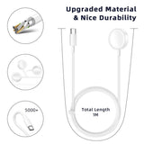 Apple Watch Iwatch Series 6/5/4/3/2/1 Magnetic Charger Usb / Type-C Charging Cable - Type-C 1PC - Side View