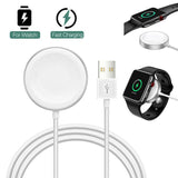 Apple Watch Iwatch Series 6/5/4/3/2/1 Magnetic Charger Usb / Type-C Charging Cable - Type-C 1PC - Top-Down View