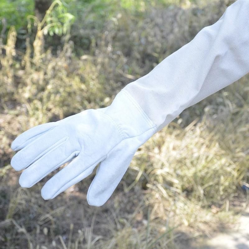 Goatskin Protective Bee Keeping and Vented Long Sleeve Beekeeping Gloves