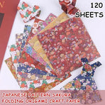 120-Sheet Floral Pattern Origami Paper, 14 x 14 cm