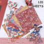 120-Sheet Floral Pattern Origami Paper, 14 x 14 cm