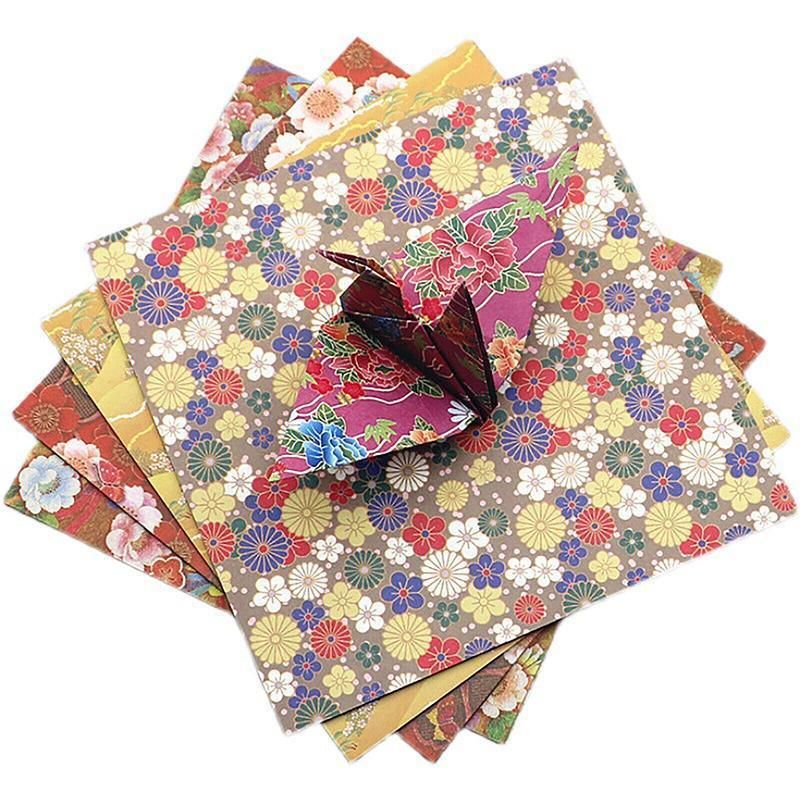 120-Sheet Floral Pattern Origami Paper, 14 x 14 cm