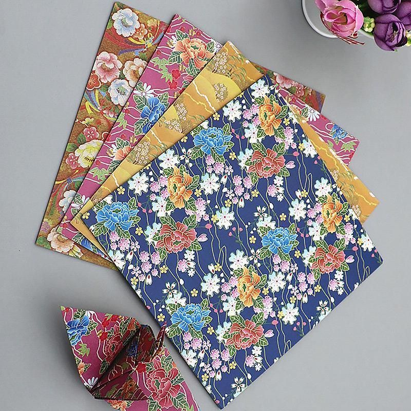 120-Sheet Floral Pattern Origami Paper, 14 x 14 cm