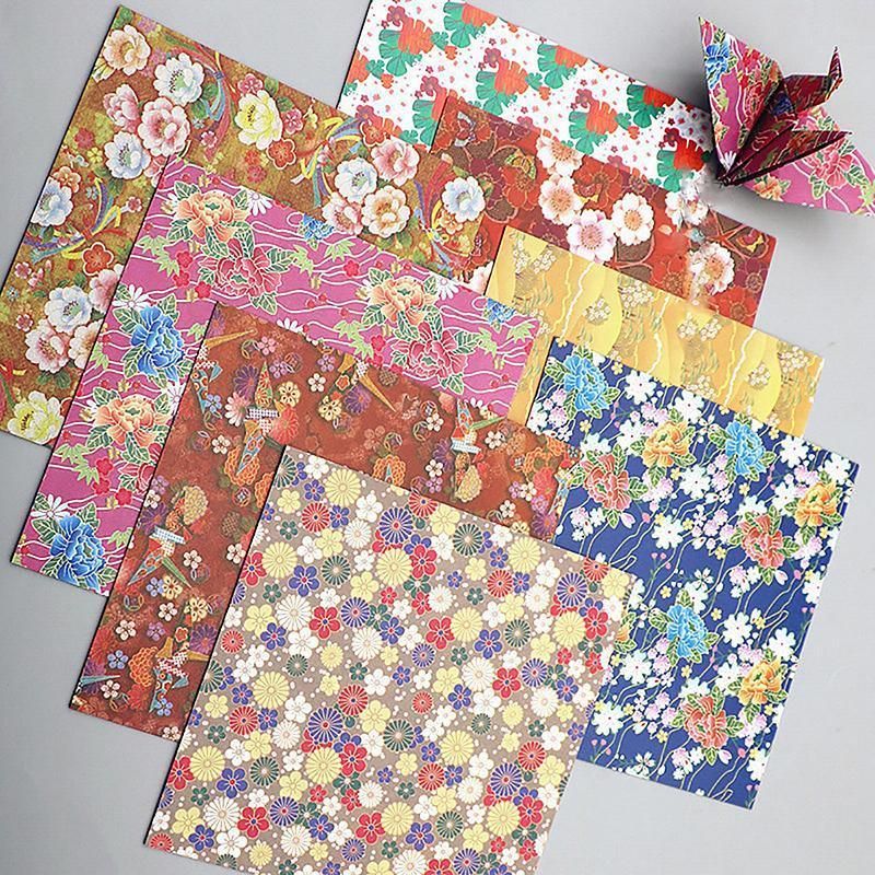 120-Sheet Floral Pattern Origami Paper, 14 x 14 cm