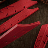 Plastic Knife Sheath Edge Guard Cover Scabbard Slicing Blade Red Protector Chef - Japanese Scabbard- 5in - 45-Degree Angle