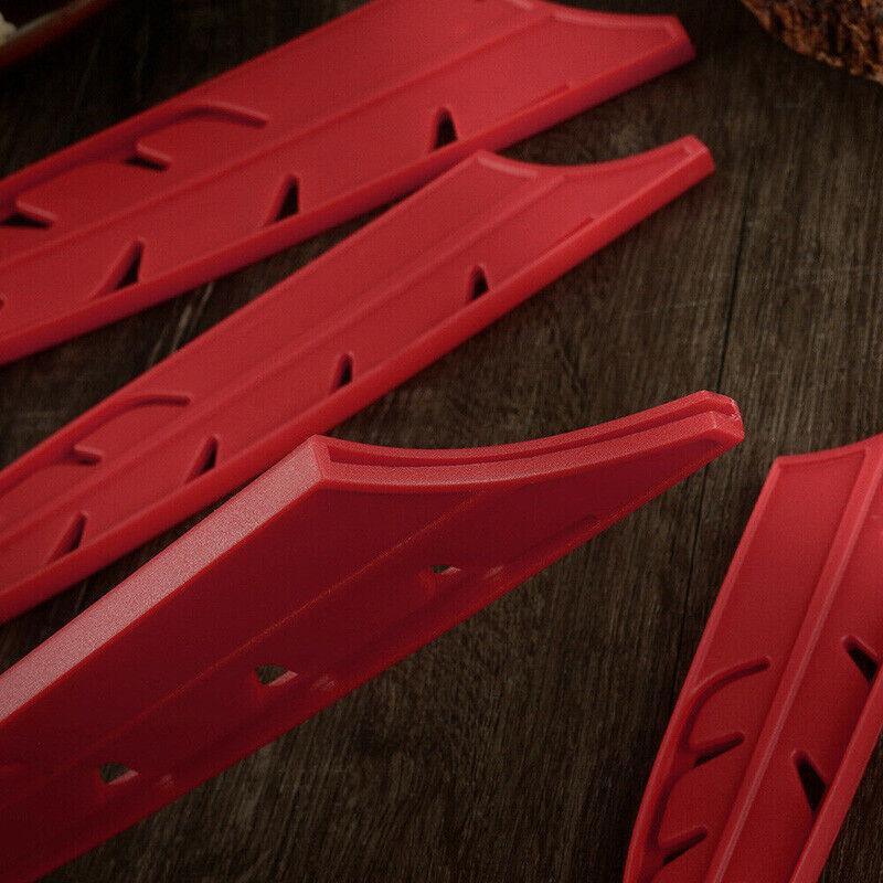 Plastic Knife Sheath Edge Guard Cover Scabbard Slicing Blade Red Protector Chef - Japanese Scabbard- 5in
