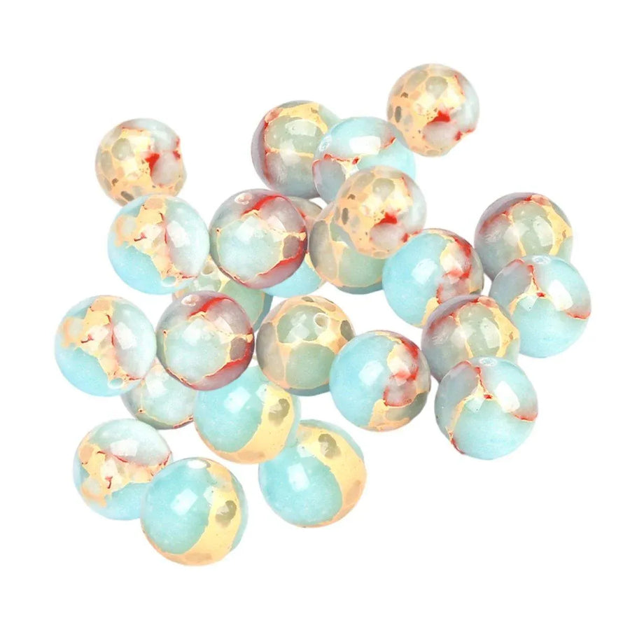 Blue Shoushan Stone Beads Blue Emperor Stone Beads Semi-finished DIY Accessories
