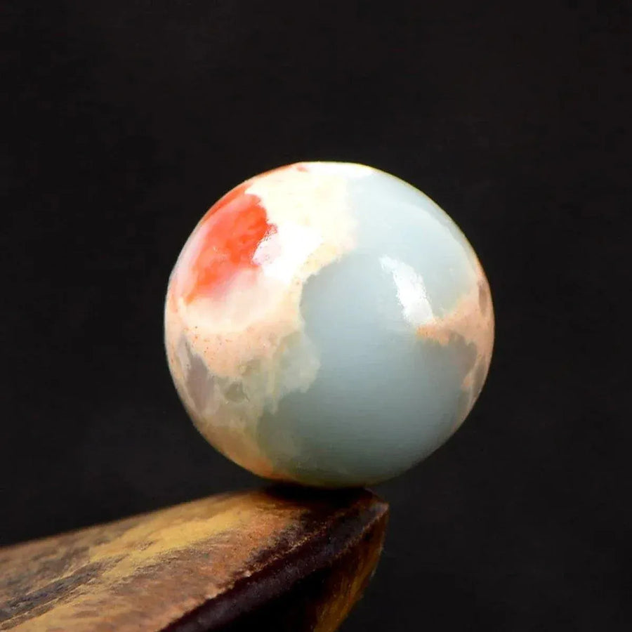 Blue Shoushan Stone Beads Blue Emperor Stone Beads Semi-finished DIY Accessories