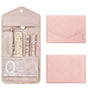 Periea Travel Jewellery Roll -Jewellery Travel Pouch Portable Case Box Organiser - Pink