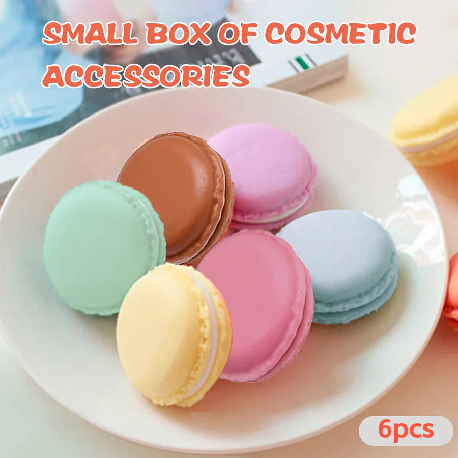 6PCS Macaron Jewelry Box Mini Storage Case Small Multi Functional Organizer