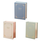 Creative PU Leather Jewelry Box Book Earrings Rings Necklace Organizer Holder - Green - Side View