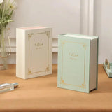 Creative PU Leather Jewelry Box Book Earrings Rings Necklace Organizer Holder - White - Extra Image