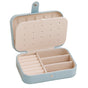 Jewelry Storage Box Travel Mini Case Portable Small Organiser for Rings Earrings - Blue