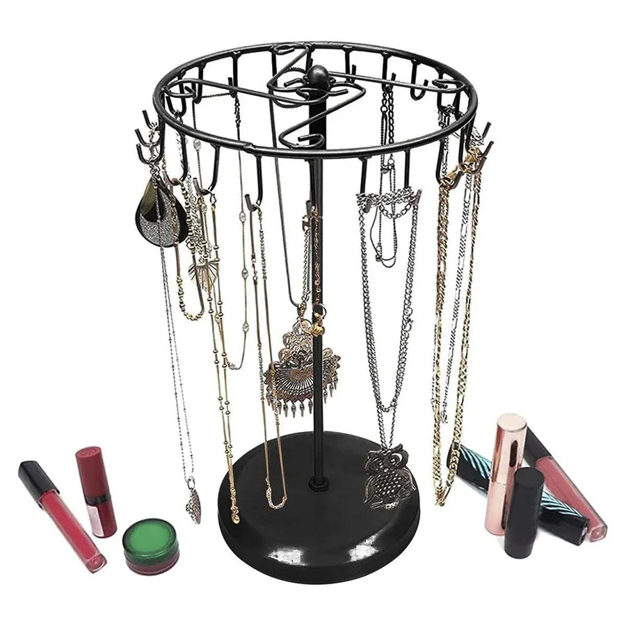 1-Piece Black Rotating Jewellery Display Rack