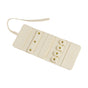 Portable Microfiber Jewelry Storage Bag Roll Organizer for Earrings Necklaces - Beige