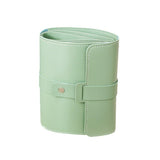 Travel Jewellery Storage Bag Portable Organizer Pouch for Rings Earrings Case - Blue - Close-Up Angle