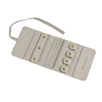 Portable Microfiber Jewelry Storage Bag Roll Organizer for Earrings Necklaces - Grey