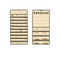 48 Pockets Jewelry Hanging Storage Organizer Holder Earring Display Pouch Bag - Beige