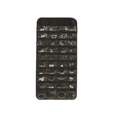 48 Pockets Jewelry Hanging Storage Organizer Holder Earring Display Pouch Bag - Grey