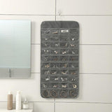 48 Pockets Jewelry Hanging Storage Organizer Holder Earring Display Pouch Bag - White