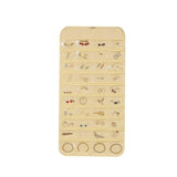 80 Pockets Jewelry Hanging Storage Organizer Holder Earring Display Pouch Bag - Beige - Close-Up Angle