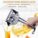 Aluminium Alloy Manual Juicer Fruit Squeezer for Lemon Orange Household Use - Top-Down View