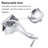 Aluminium Alloy Manual Juicer Fruit Squeezer for Lemon Orange Household Use - 45-Degree Angle