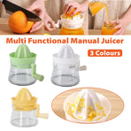 Manual Juice Extractor for Orange Lemon Home Citrus Juicer Hand Compressor - White