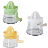 Manual Juice Extractor for Orange Lemon Home Citrus Juicer Hand Compressor - White - Side View