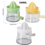 Manual Juice Extractor for Orange Lemon Home Citrus Juicer Hand Compressor - White