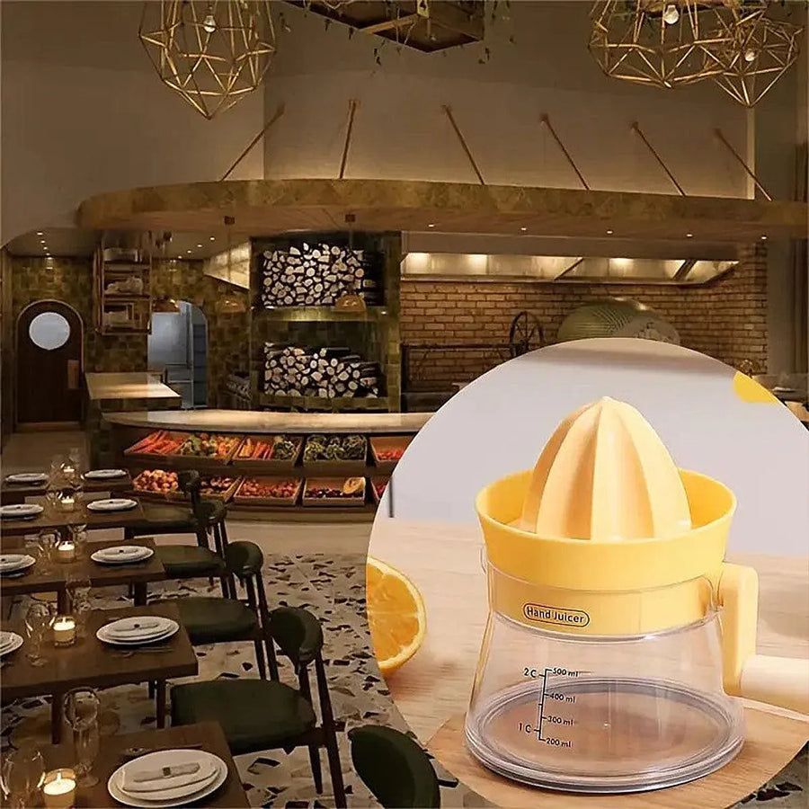 Manual Juice Extractor for Orange Lemon Home Citrus Juicer Hand Compressor - White