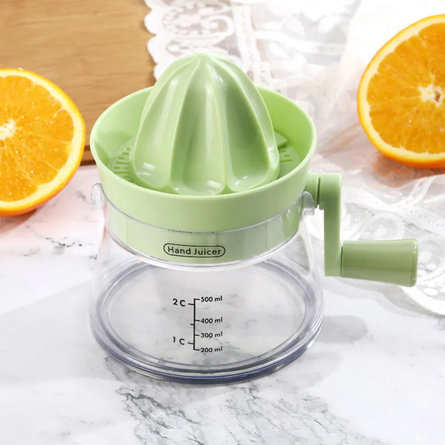 Manual Juice Extractor for Orange Lemon Home Citrus Juicer Hand Compressor - White