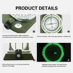 Multi-Function High Precision Compass Durable Luminous for Outdoor Hiking Camping