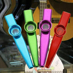 Kazoo Musical Instrument Mouth Flute Diaphragm Guitar Partner Harmonica Style - Red