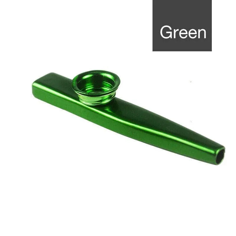 Kazoo Musical Instrument Mouth Flute Diaphragm Guitar Partner Harmonica Style - Silver