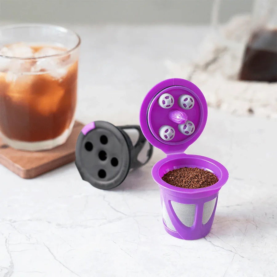 Coffee Capsule K-cup Basic Model Recyclable Reusable Coffee Pods For Home Office - Purple