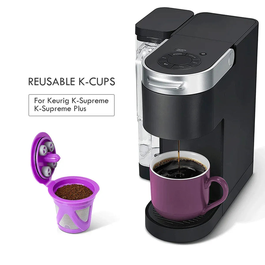 Coffee Capsule K-cup Basic Model Recyclable Reusable Coffee Pods For Home Office - Purple
