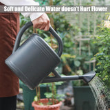 3L Gray Retro Watering Can Long Spout Large Capacity Shower Kettle for Garden - Close-Up Angle