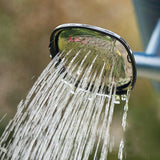 3L Gray Retro Watering Can Long Spout Large Capacity Shower Kettle for Garden - Low Angle