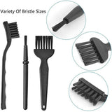 6PCS Anti-Static Keyboard Cleaning Kit Black Plastic Laptop PC Dust Cleaner Tool - Close-Up Angle