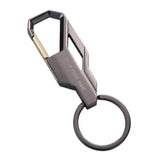 Stylish Metal Car Key Rings Alloy Chain Heavy Duty Gift Keyring Keychain Holder - Front View