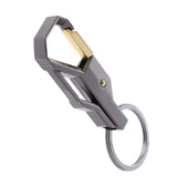 Stylish Metal Car Key Rings Alloy Chain Heavy Duty Gift Keyring Keychain Holder - 45-Degree Angle