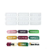 Letters Keychain Resin Epoxy Casting Mold Earring Pendant Mould Craft Silicone