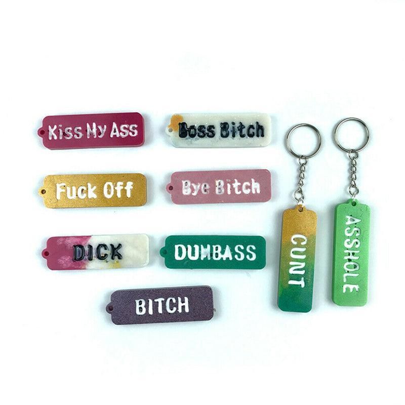 Letters Keychain Resin Epoxy Casting Mold Earring Pendant Mould Craft Silicone