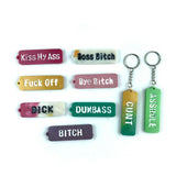 Letters Keychain Resin Epoxy Casting Mold Earring Pendant Mould Craft Silicone