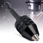 1/4inch Keyless Chuck Conversion Hex Shank Adapter Drill Bit Quick Change Driver HG